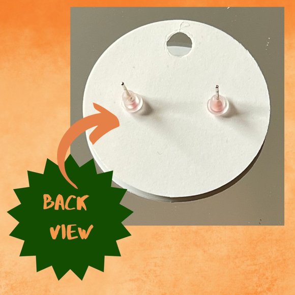 4/$20 Fun Pumpkin Stud Earrings  ~ NEW - Picture 2 of 2